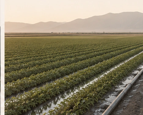 Irrigated agricultural field